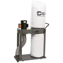 SIP SIP-01969 1hp Single Bag Dust Collector w/ Attachments