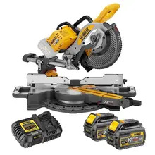 DeWALT DCS727T2 XR FlexVolt Slide Mitre Saw 250mm 54V 2 x 6.0Ah Li-ion