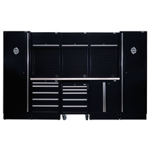 Draper BUNKER® 16 Piece Modular Storage Combo with Stainless Steel Worktop, 3240mm