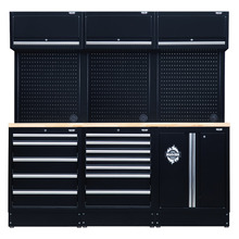 Draper BUNKER® 14 Piece Modular Storage Combo with Hardwood Worktop, 2040mm