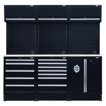 Draper BUNKER® 14 Piece Modular Storage Combo with Stainless Steel Worktop 2040mm