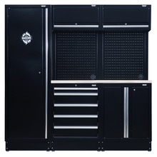 Draper BUNKER® 11 Piece Modular Storage Combo with Stainless Steel Worktop, 1960mm