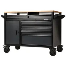 08251 Draper BUNKER® 14 Drawer Multi-Functional Workbench Roller Tool Cabinet, 48