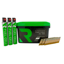 Rika FFNR002 1st Fix Collated Nails Galv Ring 51 x 2.8mm 3000pk (3pk Fuel Cells)