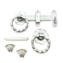 Eclipse HD Twisted Ring Gate Latch Set 152mm GALV - c/w Fixings - J93191