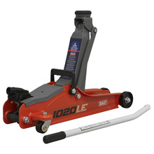 Sealey 1020LE Low Profile Short Chassis Trolley Jack 2 Tonne - Red