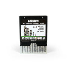 Reisser HSSCOSET10H HSS Cobalt Drill Set 10pc  3.0-7.0mm