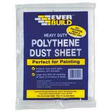 Everbuild Polythene Dust Sheet 12x9 ft - 484995