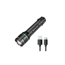 Swisstech ST031623 2000 Lumen Drop Proof Zoomable Rechargeable Aluminium Torch