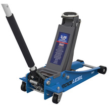 Low Profile Trolley Jack with Rocket Lift 2.25 Tonne - Blue