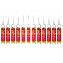 Everbuild 486028x12 FireMate Intumescent Sealant White 295ML (12)