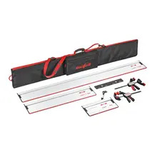 Mafell 204 749 Guide rail set Inc Rail Bag, 1 x 1.6m rails, 1 x 0.8m Rail, Connector & 2 x Quick Clamps