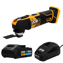 JCB 18V Cordless Multi-Tool with 3.0Ah Li-ion Battery & 2.4A Fast Charger | JCB-18MT-3CX-B