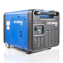 Hyundai 4000W / 4.0kW Portable Petrol Inverter Generator, Remote Keyfob & Electric Start, Wheel Kit & Closed Case Design | HY4500SEI