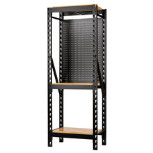 Draper BUNKER® 17 Piece Modular 3 Tier Racking with Hardwood Shelving and Pegboards, 750mm