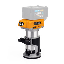 JCB Tools JCB 18V Brushless Trimmer Router Unit, 3/8 & 1/4 Collet (Machine Only) | 21-18RT-B