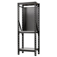Draper BUNKER® 17 Piece Modular 3 Tier Racking with Stainless Steel Shelving and Pegboards, 750mm