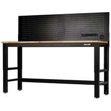 Draper BUNKER® Workbench with Hardwood Worktop and Power Pegboard, 1830mm