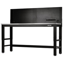 Draper BUNKER® Workbench with Stainless Steel Worktop and Power Pegboard, 1830mm