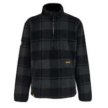 DEWALT DEANSWAY L Deansway 1/4 Zip Check Printed Sherpa Fleece Large