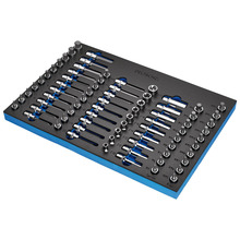 Draper BUNKER® Torx, Hexagon, E-Torx, Multi-Tooth/Spline, Ribe Socket Set, 1/2