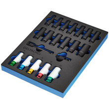 Draper BUNKER® Impact Socket Set in EVA Foam Inlay, 1/2