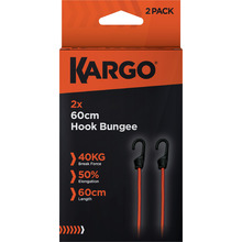 KARGO K-BNG/0.6/2PK Hook Bungees 60cm - 2 Pack