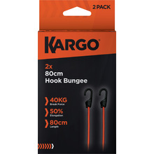 KARGO K-BNG/0.8/2PK Hook Bungees 80cm - 2 Pack