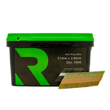 Rika FFNR008 1st Fix Collated Nails Galv Ring 51 x 2.8mm 3000pk (No Fuel)