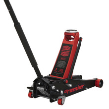 Sealey Premier Low Profile Trolley Jack with Rocket Lift 3 Tonne - Red