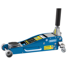 Draper Aluminium and Steel Low Profile Trolley Jack, 2.5 Tonne