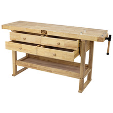 SIP SIP-01460 Pro Hardwood 4-Drawer Workbench