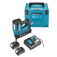Makita DBN600RTJ 18V Second Fix 16Ga Straight Finish Nailer With 2 x 5.0Ah Batteries Charger In Case