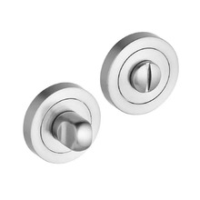 Eclipse 52 x 8 mm Bathroom Thumbturn & Release Set - Satin Nickel Plate - JC62691