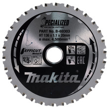 Makita B-69303 B-69266 136mm 30t TCT Metal Efficut Blade