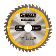 DeWalt Circ Saw Blade 190x30mm 40T (AC)