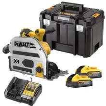 DEWALT Power Tools DCS525H2T Plunge Saw 18V 2 x 5.0Ah POWERSTACK&trade; Li-ion