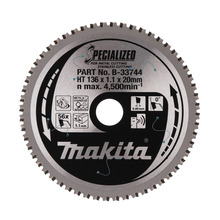 Makita B-33744 B-23086 136mm x 20mm x 56T Specialized Stainless Saw Blade
