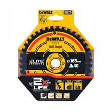 DeWalt DT10640 165x20mm 40T Elite Framing Circular Saw Blade