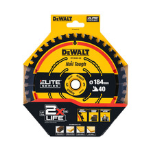 DeWalt DT10303 184x16mm 40T Extreme Framing Circular Saw Blade