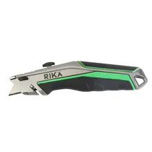 Rika KNIF001 Rikä Heavy Duty Utility Knife | Zinc Alloy Body with 5 SK2M Blades