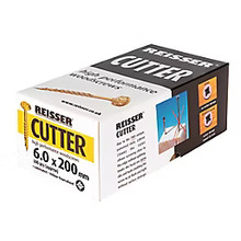 Reisser Cutter Yellow Countersunk Pozi Screws 6.0mm X 200mm (Box Of 200)