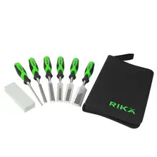 Rika CHIS007 Rikä 7pc Bevel Edge Wood Chisel Set