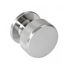 Eclipse 34 mm Knurled Cupboard Knob 2PK - Satin Nickel Plate - J95601
