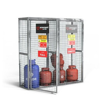 Armorgard GGC33 Gorilla Gas Cage, Double Compartment Modular Bolt-together Gas Cage - 1815 x 570 x 1835 mm