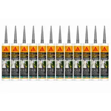 Everbuild 880243x12 SikaSeal Construction Silicone 295ml White Box of 12