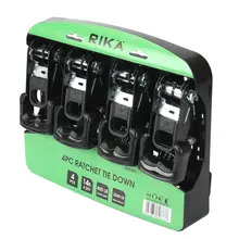 Rika RATC003 Rikä 4pc Ratchet Tie Down Set