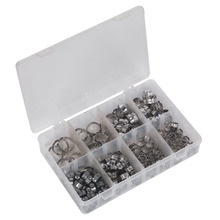 Sealey AB043SE Stainless Steel O-Clip Single Ear Assortment 160pc