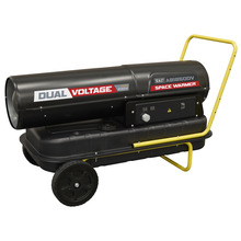 Sealey AB1850DV Dual Voltage Space Warmer&reg; Kerosene/Diesel Heater with Wheels 185,000Btu/hr(55kW)
