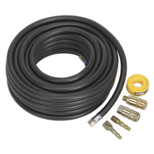 Sealey AHK01 Air Hose Kit with Connectors 15m x 8mm